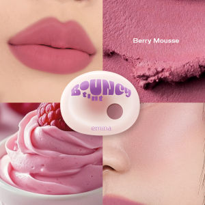 NEW! Emina Bouncy Tint 3 in 1 Lip Cheek & Eye - Blurry Lip Color Lasting Stain dilengkapi dengan SPF 15 PA+++ Marshmallow Mochi Pudding Longlasting Blush On Lip Tint Eye Shadow