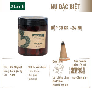 Nụ Trầm Hương 3 Lành Hộp 50gr Tự Nhiên 100 % Không Hóa Chất Tạp Chất Thờ Cúng Thư Giãn Xông Nhà