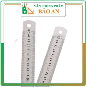 Thước Kẻ Sắt Kim Loại Lá Thép Cao Cấp 30cm