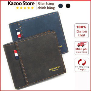 Ví Nam Dáng Ngang Da Vân Chất Liệu Da Cao Cấp MB-022 Chống Nước Menbense Ví Nam 3 Lớp Có Ngăn Khóa Và Ngăn Thẻ