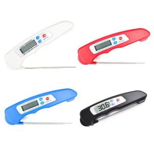 Realtime Read Digital Foldable Thermometers For Cooking Baking Oil Liquid Temperature Measurement With Long Probe