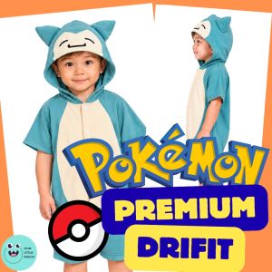 [SG INSTOCK] Premium Drifit Snorlax Pokemon Onesie Costume Pyjamas Pjs for Childrens Day Kids Storybook Character