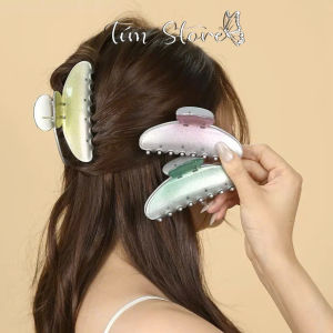 Kẹp bấu tóc nữ 11cm nhựa bóng đẹp TÍM STORE phụ kiện búi tóc thời trang hàn quốc