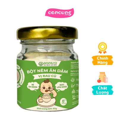 Bột nêm ăn dặm Anpaso vị rau củ hũ 60g