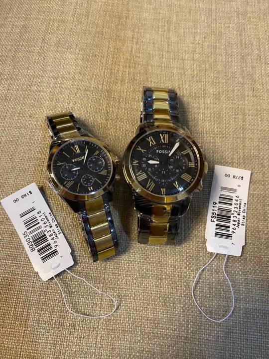 Fossil couple watch on sale original