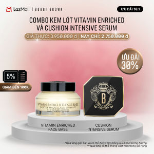 [ĐỘC QUYỀN 5.2] Bobbi Brown - Bộ 2 món: Phấn nước Bobbi Brown Intensive Skin Serum Cushion Foundation SPF 40 PA++++ Kem lót Bobbi Brown Vitamin Enriched Face Base 50ml