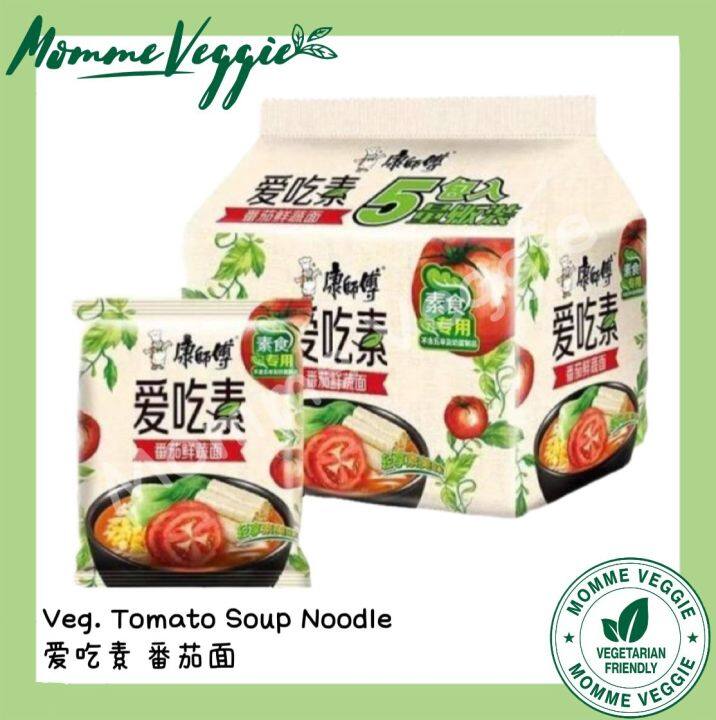 MASTER KANG 康师傅Veg. Tomato/Shiitake Flavor Soup Instant Noodle