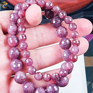Natural Faceted Red Ruby Bracelet
