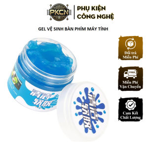 Gel vệ sinh bàn phím máy tính điều khiển TV lỗ thông hơi điều hòa ô tô đa năng Super Clean màu xanh hộp 160 gram