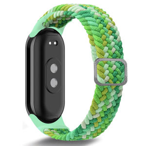 Mi Band 10 Nylon Braided Loop Band For Xiaomi Smart Band 10 NFC Strap Adjustable Elastic Wristband Bracelet