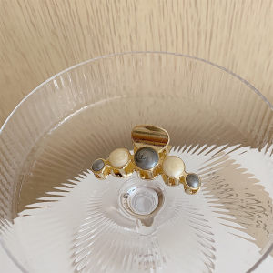 Metal Small Grab Clip Female Candy Color Round Back Head Less Korean Fashion Hair Clips Hairpin for Women Hair Accessories