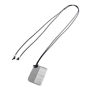 Fashionable Comb Pendant Necklace for Styling Fringe Portable Sturdy Steel Accessory for Women Ladies Daily Use