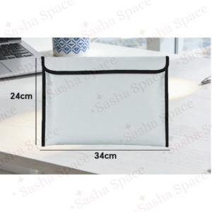 Fireproof Waterproof Document Storage Holder -- Protect Valuable Handy Size Suitable for Office Home Storage