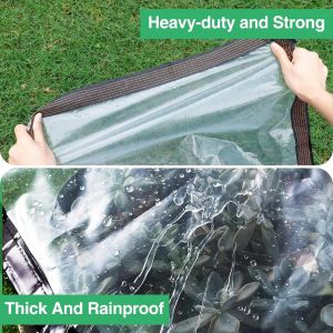 Transparent Tarpaulin Waterproof and Thickest Plastic Sheet for Outdoor Balcony Car Truck COD
