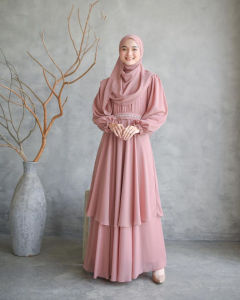 Billa Maxy Dress I Gamis murah I Kondangan l Jumbo l Fashion Muslim l Gamis ceruty babydoll l Gamis Putih Elegan l Maxy l Gamis Umroh