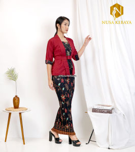 Nusa Kebaya Setelan Kebaya Etp Kebaya Kutubaru Kombinasi Batik Kebaya Kutubaru Baloteli