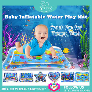 VREN Baby Inflatable Water Play Mat Funny Time Playmat Fun Activity Pool Cushion