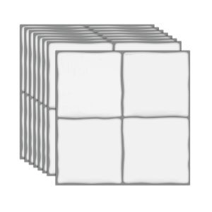 DUDAN Marble Vein 3D Tile Stickers Waterproof Lightweight DIY Backsplash Tiles DIY Flexible Wall stickers wall paper Kitchen