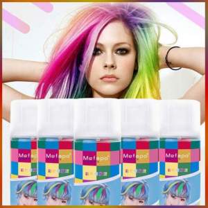 Gôm Xịt Nhuộm Tóc Tạm Thời Màu Xám Khói Kingyes 120ml/Chai Thời Trang