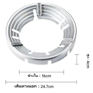 เตาแก๊สฝาปิดเตาแก๊สฝาปิดเตาเตาสแตนเลสสตีลฝาครอบหม้อชั้นวางลมป้องกันพลังงานกันลมทนทานทนทานเหมาะสมสำหรับ 3/4/5 ฟุต