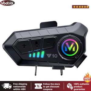 [Vodool Tool Outlet] BT 5.3 Wireless Earphone Waterproof Motorcycle Intercom for ATV/Snowmobile/Ski