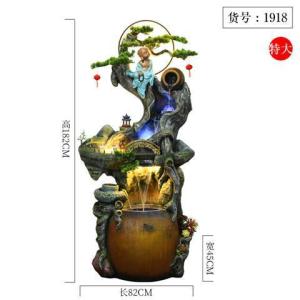 Chinese Zen Water Fountain Landscape Pastoral Ornaments Opening Gift Balcony Courtyard Garden Creative Decoration