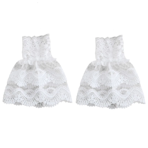 Multipurpose Detachable Sleeves Lace Cuffs Extension Elegant False Sleeves For Women Dress Blouse Shirt Arm Decoratioin