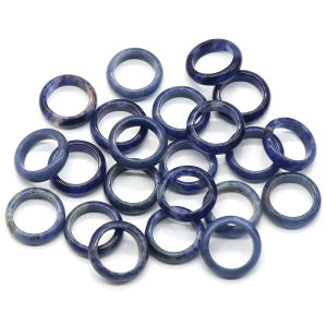 [haoh] 1Pcs Natural Stone Rings Exquisite Agates Ring For Women Girl Fashion Finger Ring Party Wedding Jewelry Accessories Gift