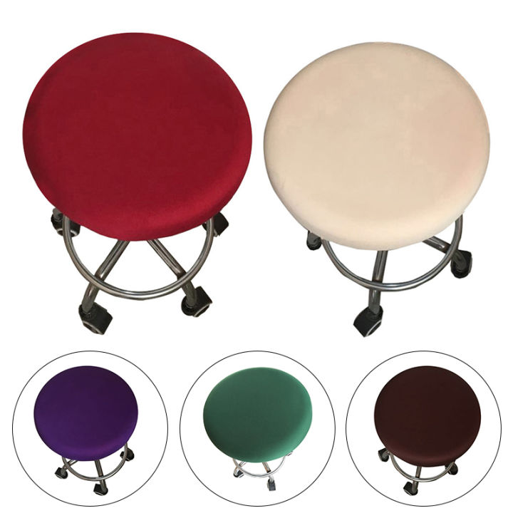 1Pc Elastic Round Chair Cover Spandex Decor Removable Washable Office