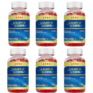 【A Must-Have For People】Krill Fish Oil Dha + Epa Golden Ratio Enhance Memory Relieve Stress Resist Blue Light And Protect Eyes 60 Capsules黄金配比南极磷虾鱼油