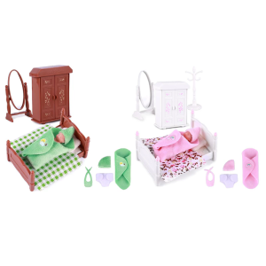 Miniature Silicone Reborns Baby Doll 3Inch Realistic Sleeping Dolls with Furniture and Bed for Children Parenting Game