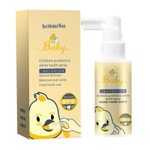 Safe Optimal Selection Baby Oral Spray Anti-Cavity for Kids Baby Tooth Cleaning Toothache Spray for Children 1-12 Years Old Probiotics Tooth Spray