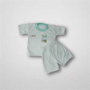 SETELAN PENDEK POLOS BAYI NEW BORN 0-6 BULAN / SETELAN LIONEL PENDEK LBB0002