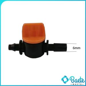 Baete Mini Valve For 4/7mm Hose Irrigation Water Flow Control Valve With Barb