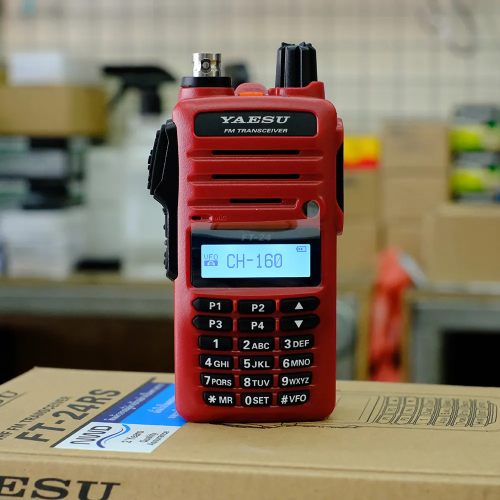 YAESU วิทยุสื่อสาร FT-24RS กำลังส่ง 5 วัตต์ เครื่องแดง ถูกที่สุด สามารถออกใบกำกับภาษีได้