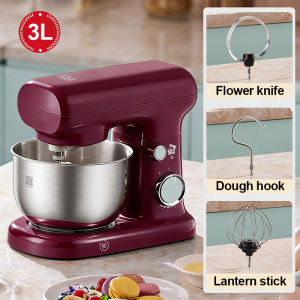 LENODI LENODI 3L/5L/6L 1500W Vertical Mixer | Electric Dough Mixer 8-speed adjustment four colors available. Suitable for bread cakes butter etc.