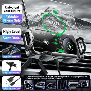 Automatic Clamping Car Phone Holder For Tesla Model 3 Highland Model Y Wireless Charging Fit 4.7-8.5 Inch Foldable Screen Phone2026