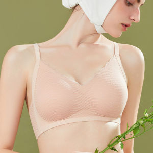 ZEEMIN Lace A Piece Of Non-marking Underwear Female Anti-sagging Small Chest Gathered Fixed Cup Beauty Back No Steel Ring Bra