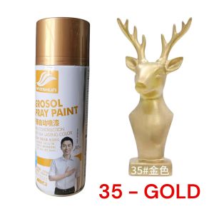 BỘ MÀU VÀNG GOLD CAO CẤP: Sơn xịt  HAOSHUN AEROSOL SPRAY PAINT 450ML cao cấp Chuẩn Màu Sáng mịn