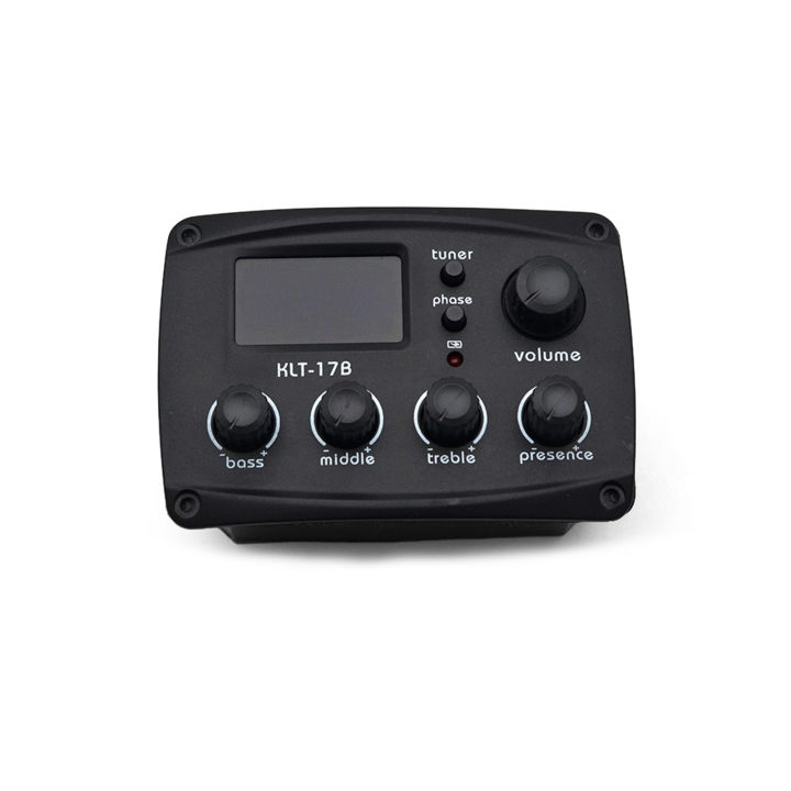 Acoustic Guitar Pickup Folk Classical Guitar Pickup LCD Display With 4-band EQ For Folk Guitar Instrument Accessories
