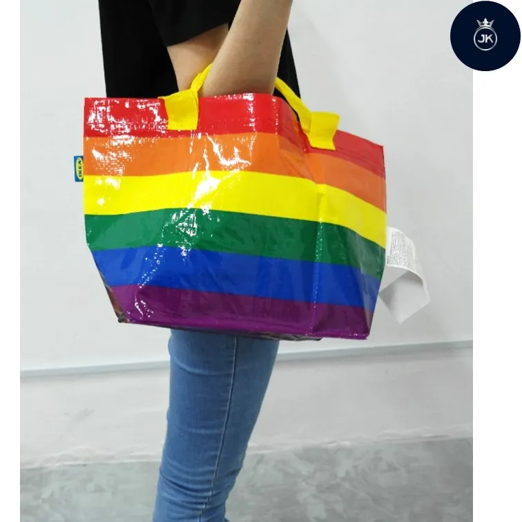 ikea rainbow bag small and large shopping bag,laundry bag Lazada