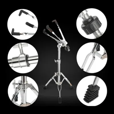 【COD】New Adjustable Tripod Snare Drum Holder Metal Practice Drum Stand Musical