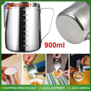 Premium 600ml Stainless Steel Milk Pitcher for Frothing Milk and Coffee Art in Kitchen