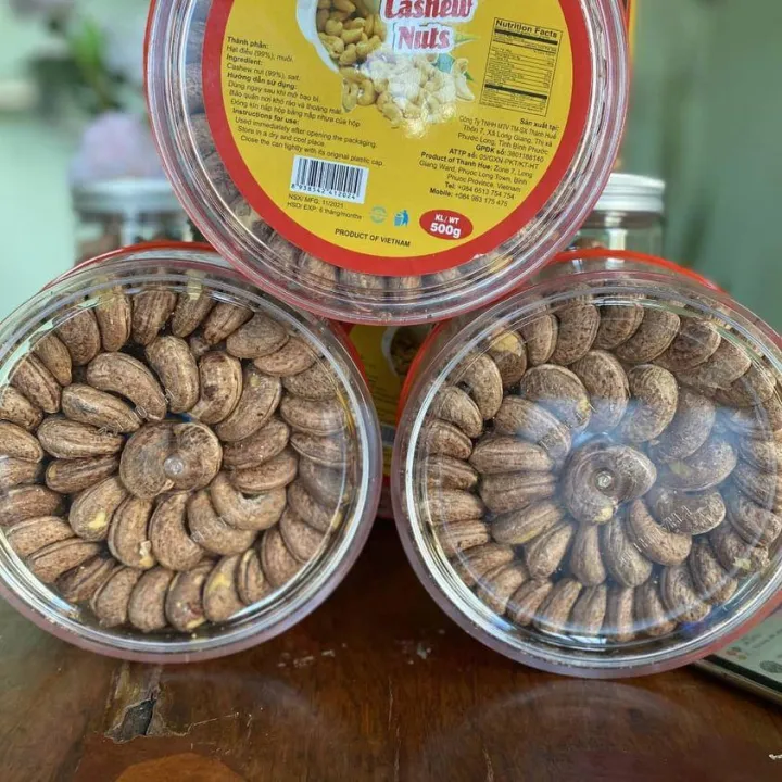 Hạt Điều Rang Muối Xếp Hoa Hộp 500gram