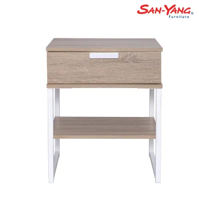 San-Yang Furniture Night Table White Oak 102124