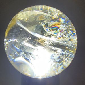 (SG Seller Ready Stocks) Top Grade Natural Brazil Smoky Quartz Ball with Big Rainbow 2.9+cm