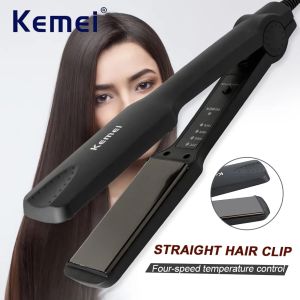 Kemei Hair Straightener Professional Styling Tools Flat Iron Negative Ion Hair Straighting Iron Hair Care for Woman KM-329