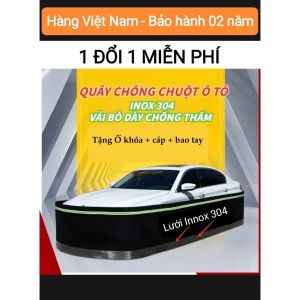 Quây chống chuột xe ô tô 4 chỗ 7 chỗ xe bán tải Chất liệu vải Poly chân lưới Inox 304 có phản quang Phù hợp với mọi loại xe
