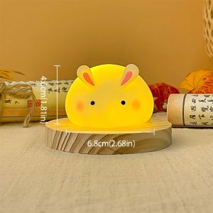 NOBLE YOU Mini Size Night Lamp Small Decoration Rabbit Design Atmosphere Lamp Gift Item Aesthetic Design Night Light Bedroom Use