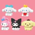 Kawaii Mini Buil Small Particle Building Blocks Cartoon Doll Cinnamon Dog Kuromi Ornaments Education. 